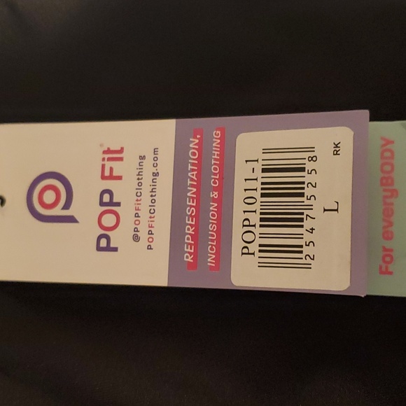 2 Pack POP Fit 1 Regular and 1 Crop Legging in Black Size L NWT - Picture 6 of 10